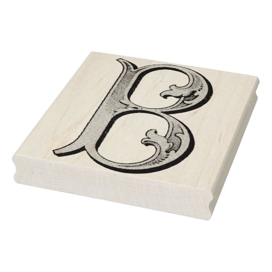 Letter B Monogram Rubber Kunststempel Rubberstempel (Stempel)
