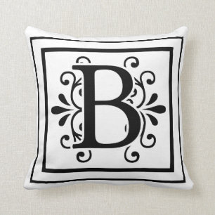 Letter B Monogram Sierkussen