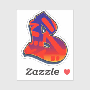 Letter B -  Night Sky Sticker