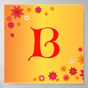 Letter B Poster