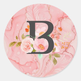 Letter B Ronde Sticker