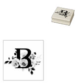 Letter B Rubberstempel (Gestempeld)