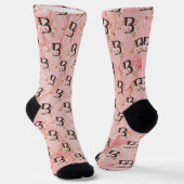 Letter B Socks Sokken (Gebogen)