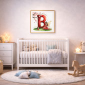 Letter B Sprookjesachtige Kunst Poster - Kersenblo