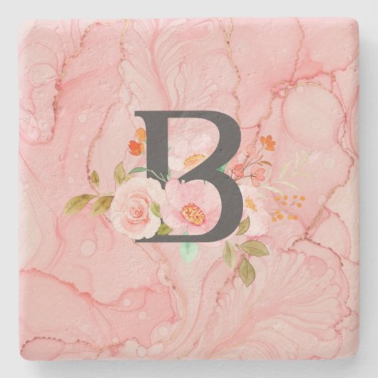 Letter B Stenen Onderzetter (Voorkant)