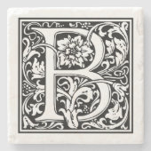 letter B Stenen Onderzetter (Voorkant)