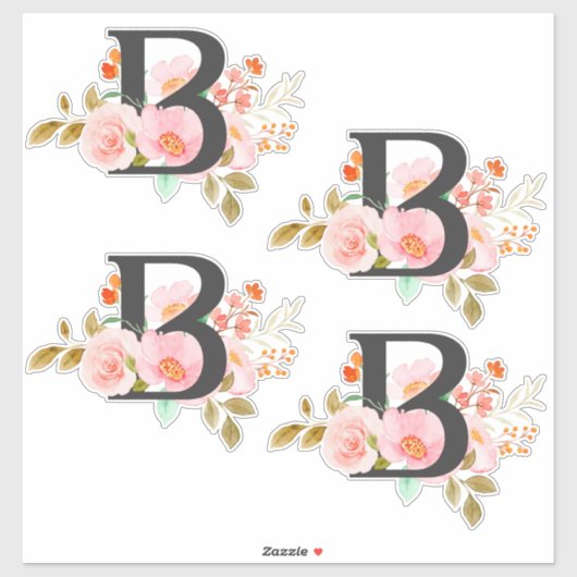 Letter B Sticker (Vel)