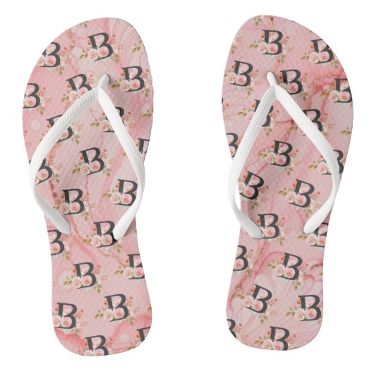 Letter B Teenslippers (Voetbed)