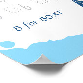 Letter B Volgposter voor Kinderen | B is voor Boot Poster (Hoek)