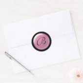 Letter B voor weddenschappen Ronde Sticker (Envelop)