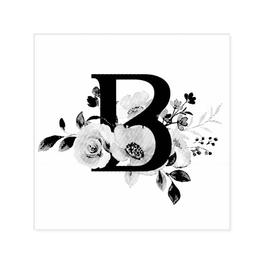 Letter B Zelfinktende Stempel (Design)