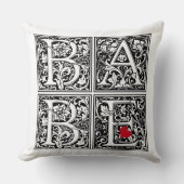  letter "BABE" met klein rood hart Kussen (Voorkant)