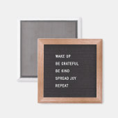Letter Board Quote Fridge Magnet (Voorkant / Achterkant)
