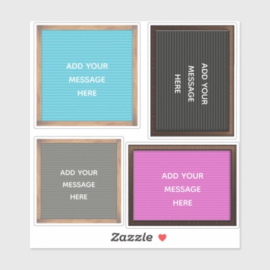 Letter Boards Marquee Signs Custom Bericht Sticker (Vel)