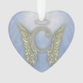Letter C Angel Monogram Ornament (voorkant)