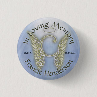 Letter C Angel Monogram Ronde Button 3,2 Cm