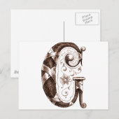 letter C Briefkaart (Voorkant / Achterkant)