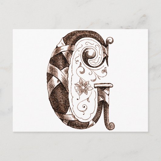 letter C Briefkaart (Voorkant)