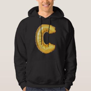 Letter C Capital Alphabet Camouflage Initiaal Hoodie