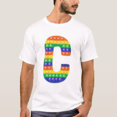 Letter C Capital Alphabet Fidget Pop it Funny Matc T-shirt (Voorkant)