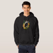 Letter C Capital Alphabet Flowers Monogram Initiaa Hoodie (Voorkant volledig)