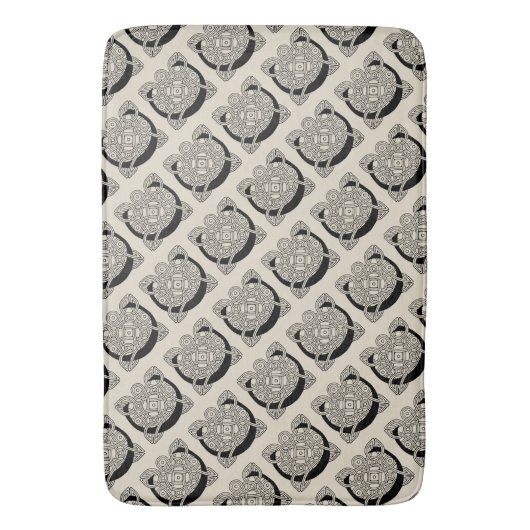 Letter C Celtic Knot Monogram Badmat (Voorkant Verticaal)