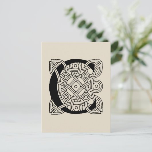Letter C  Celtic Knot Monogram Briefkaart (Staand voorkant)