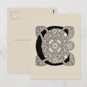 Letter C  Celtic Knot Monogram Briefkaart (Voorkant / Achterkant)
