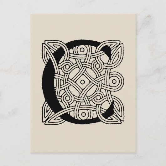 Letter C  Celtic Knot Monogram Briefkaart (Voorkant)