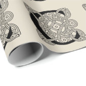 Letter C  Celtic Knot Monogram Cadeaupapier (Rol Hoek)