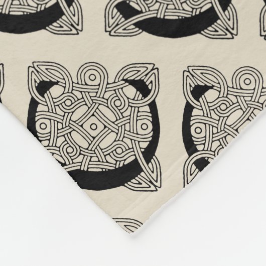 Letter C  Celtic Knot Monogram Fleece Deken (Hoek)