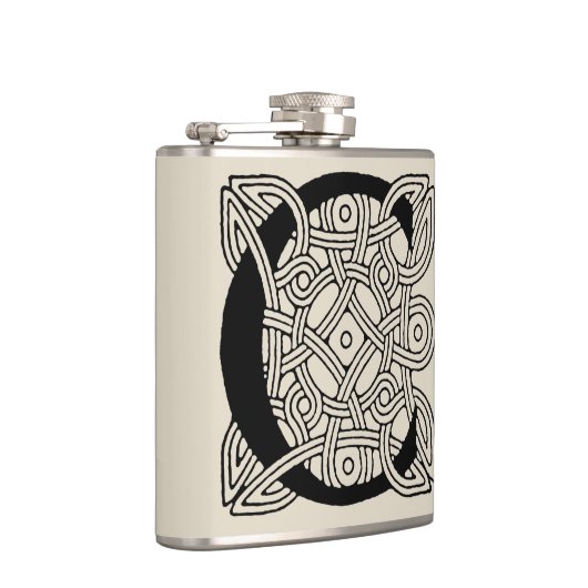 Letter C  Celtic Knot Monogram Heupfles (Rechts)
