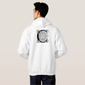 Letter C  Celtic Knot Monogram Hoodie (Achterkant volledig)