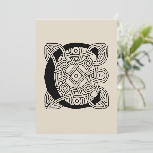 Letter C  Celtic Knot Monogram Kaart (Staand voorkant)