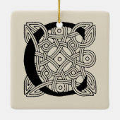 Letter C  Celtic Knot Monogram Keramisch Ornament (Achterkant)