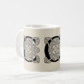 Letter C  Celtic Knot Monogram Koffiemok (Voorkant links)
