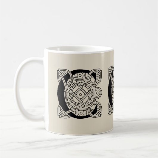 Letter C  Celtic Knot Monogram Koffiemok (Links)