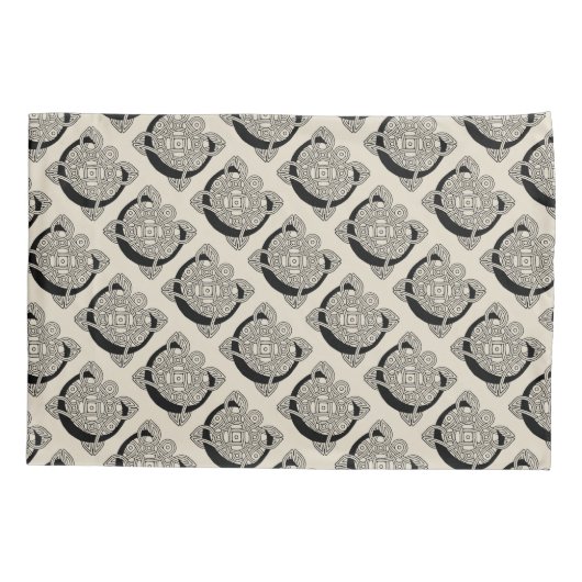 Letter C  Celtic Knot Monogram Kussensloop (Achterkant-Links)