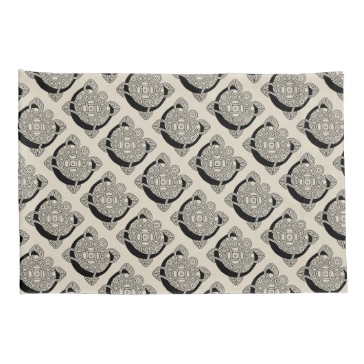 Letter C  Celtic Knot Monogram Kussensloop (Achterkant-Rechts)