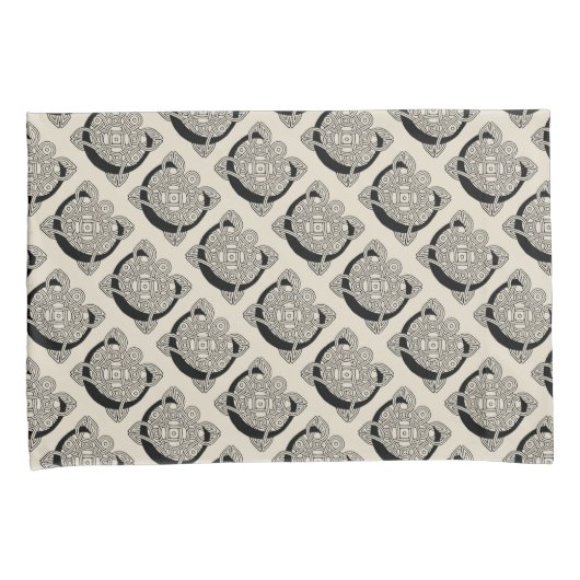 Letter C  Celtic Knot Monogram Kussensloop (Voorkant-Rechts)