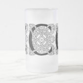 Letter C Celtic Knot Monogram Matglas Bierpul (Center)