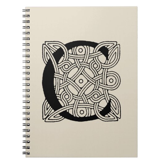 Letter C  Celtic Knot Monogram Notitieboek (Voorkant)