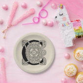 Letter C  Celtic Knot Monogram Papieren Bordje (Feest)