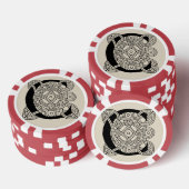 Letter C  Celtic Knot Monogram Poker Chips (Opstapeling)