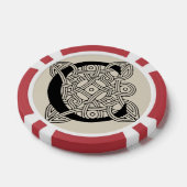 Letter C  Celtic Knot Monogram Poker Chips (Enkel)