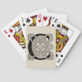 Letter C Celtic Knot Monogram Pokerkaarten (Achterkant)