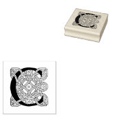 Letter C Celtic Knot Monogram Rubberstempel (Gestempeld)