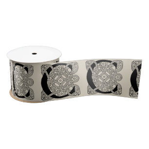 Letter C  Celtic Knot Monogram Satijnen Lint