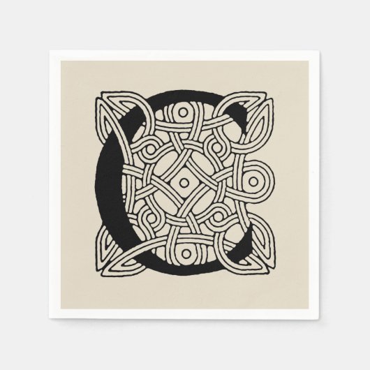 Letter C Celtic Knot Monogram Servet (Voorkant)