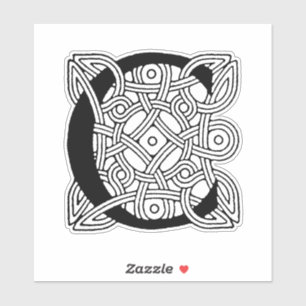 Letter C  Celtic Knot Monogram Sticker
